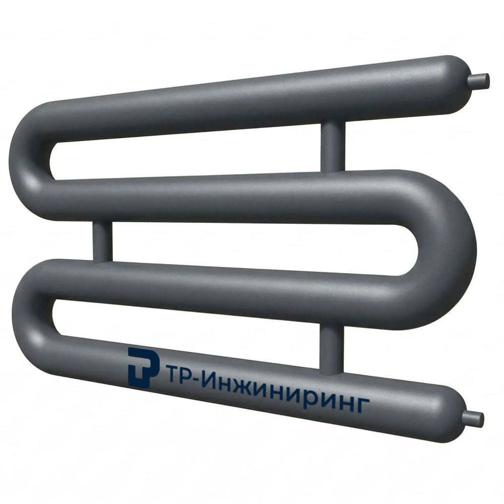 Регистр отопления РЗЭ-4x133x4,0-12000 четырёхрядный змеевиковый с эллиптическими заглушками