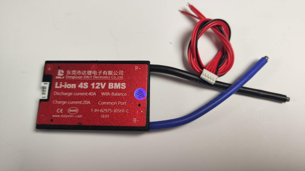 Плата контроля BMS Li-ion 4S 12V 40A