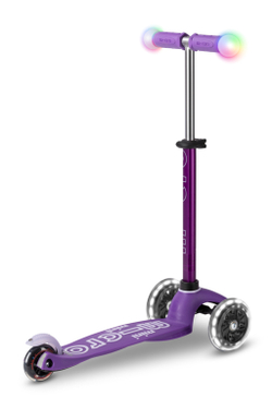 Самокат Mini Micro Deluxe Magic LED сиреневый