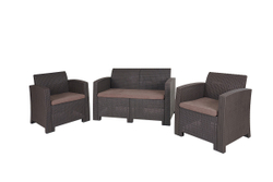 Комплект мебели Arizona Set, антрацит (на 4 персоны)