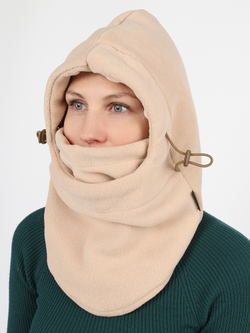 Женская шлем-балаклава "PRIVAL" цвет бежевый