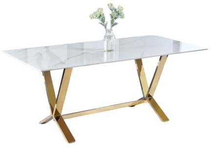 Стол обеденный Ist Casa Дориан, 180х90х75 см, белый мрамор