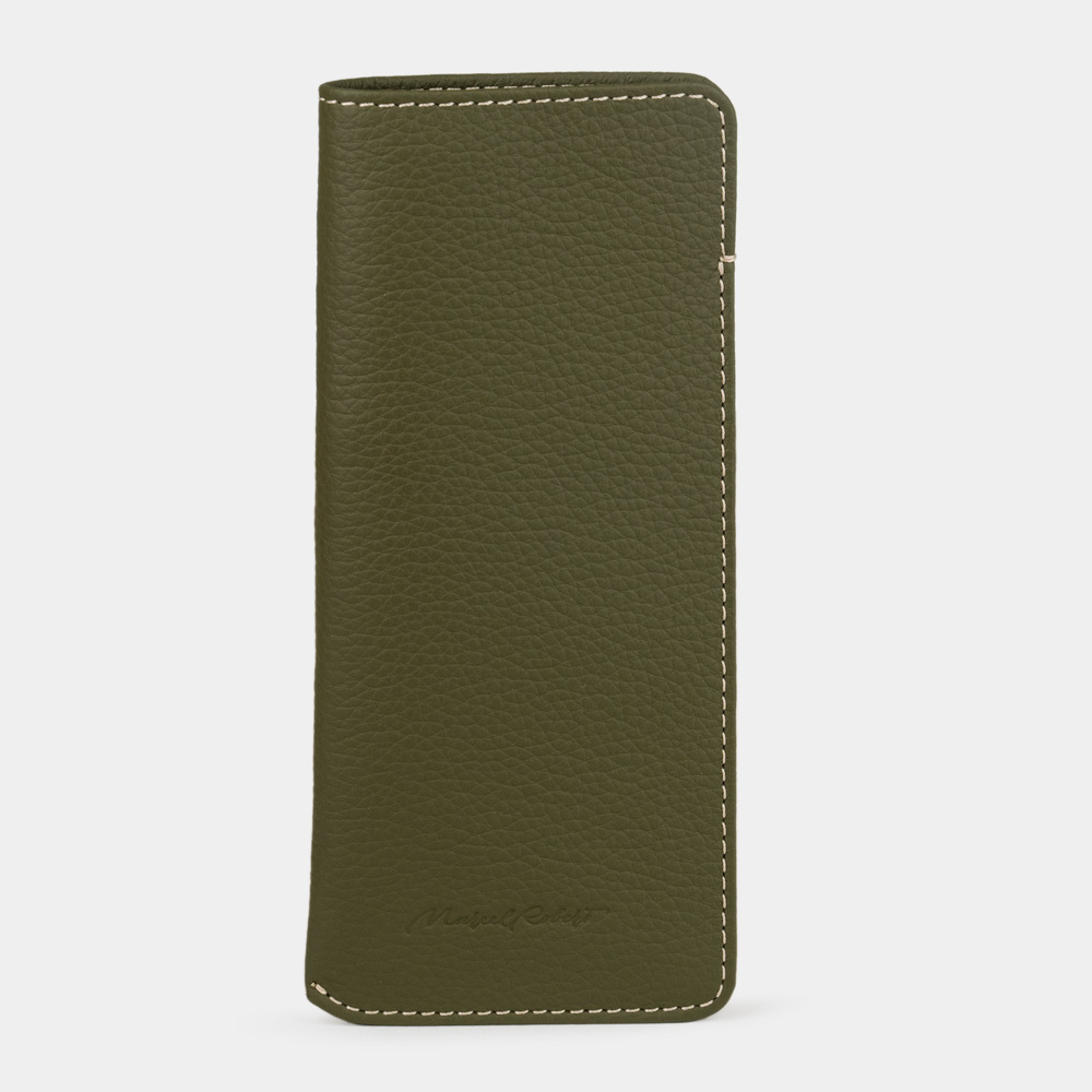 Футляр для очков Lunette из кожи теленка, зеленого цвета