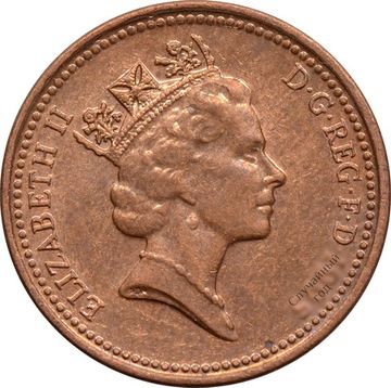 1 пенни 1992-1997 Великобритания