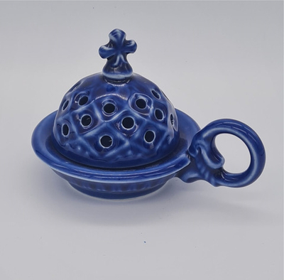 Кадильница керам. "Царская" с цв. глазурью (КоВ) 60170206