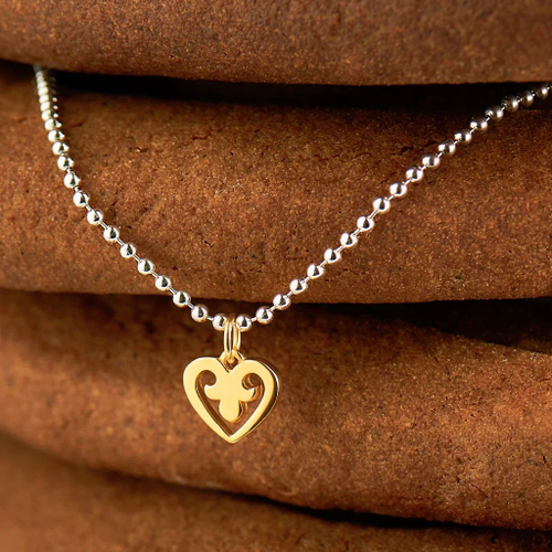 Подвеска СЕРДЕЧКО биколор