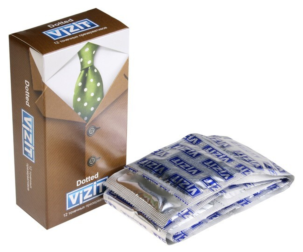 Презервативы VIZIT Dotted точечный, (12 шт)