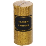 Свеча «Блестящий шик» 5*10 см, Золото