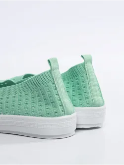 Мокасины летние текстильные