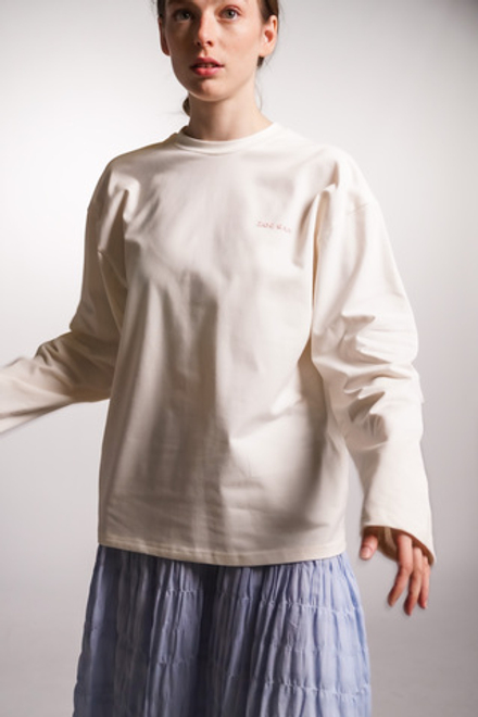 Лонгслив Zoe, молочный