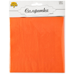 Салфетка в оранжевом цвете, 33 см, 12 шт