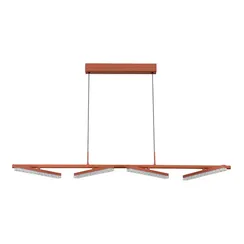 SL1018.603.04 Светильник подвесной ST-Luce терракотовый/прозрачный LED 1*32W 4000K EUCLIDICS