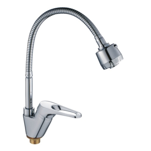 Смеситель для кухни 35к HB4313 HAIBA гибкий излив, с/отв боковая п/гайку