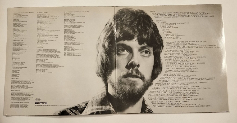 Винтажная виниловая пластинка LP The Alan Parsons Project I Robot (Germany 1977)