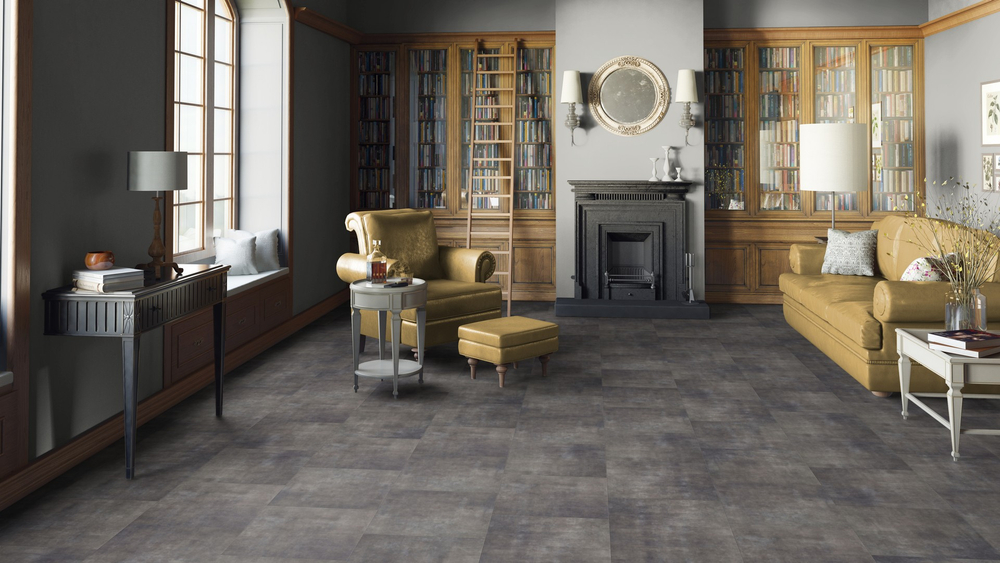 Кварц-винил Клеевой LVT Tarkett Lounge Stone 3 мм Concrete 2.09 м2