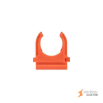 Крепеж-клипса d16 мм (10 шт) оранжевая EKF-Plast