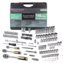 Набор инструментов 150пр. 1/4''&amp;3/8''&amp;1/2''(6-гран.)(4-32мм) RockForce##Rock FORCE RF-41501-5
