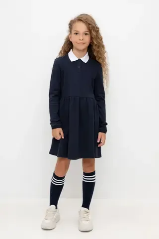 платье  для девочки  К 5885/индиго