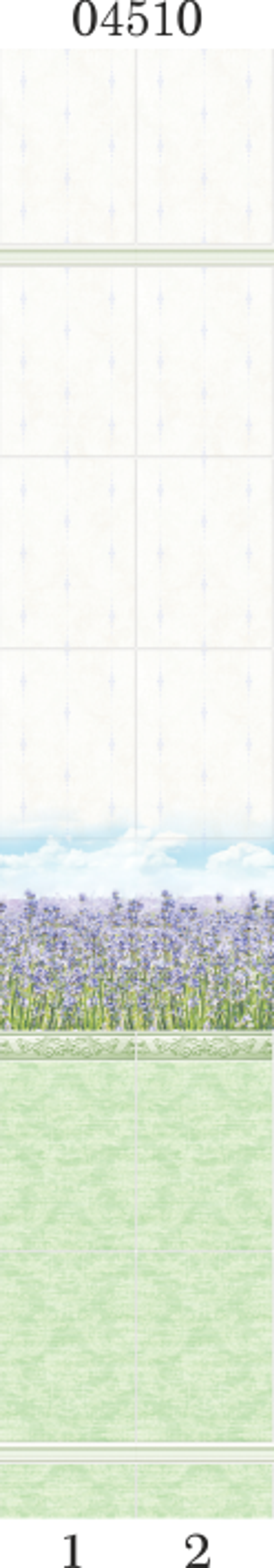 Панель ПВХ фотопечать 3D Panda Лаванда 2700х250 мм