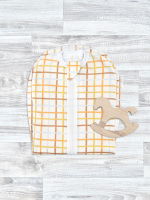 Утеплённый кокон Mjölk Цветная клетка