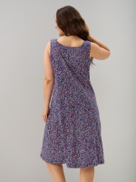 Платье П-012/синий-веткиягодки