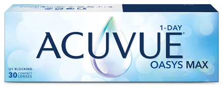 Однодневные контактные линзы Acuvue Oasys MAX 1-Day (уп. 30 линз)