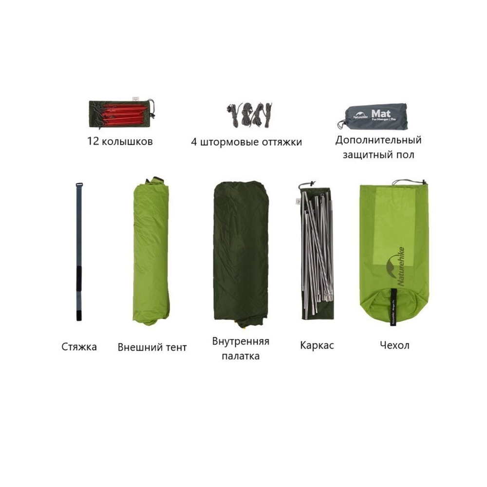 Палатка туристическая Naturehike Mongar 2 PRO