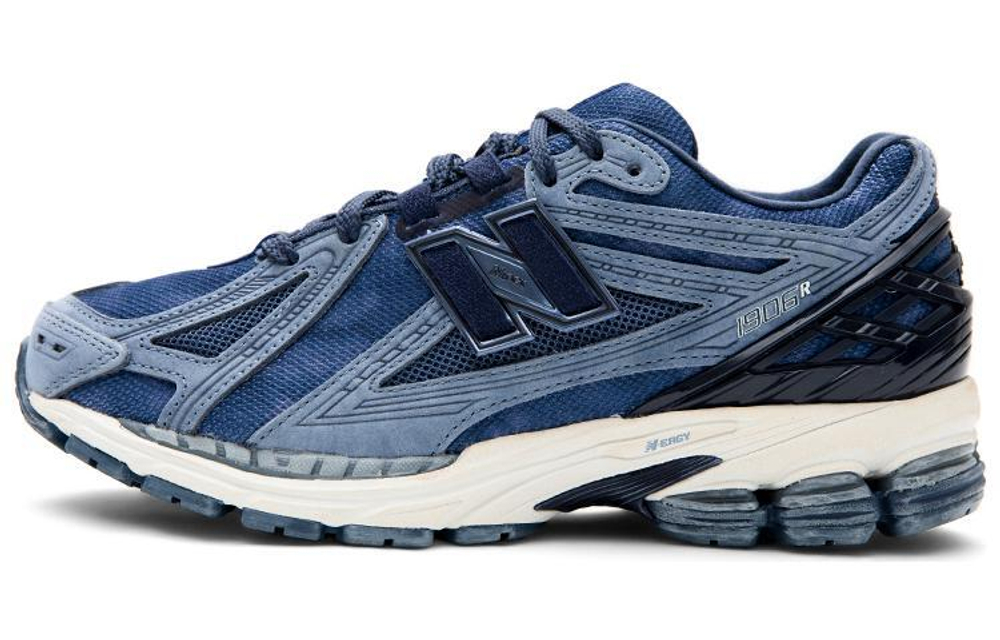 New Balance NB 1906R comfortable retro fabric artificial leather non-slip wear-resistant lightweight low-cut casual running shoes for men and women with the same style sapphire blue