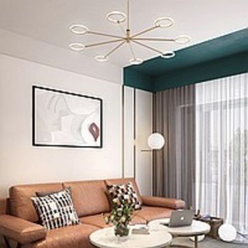 Светодиодная люстра с плафонами в виде светящихся колец RINGLETS