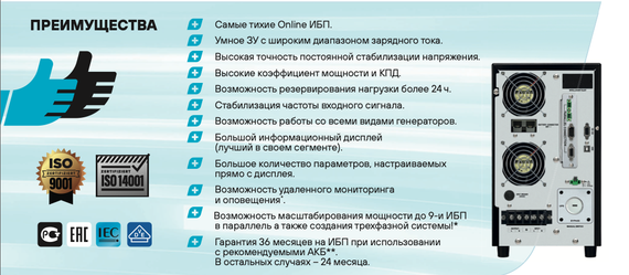 ИБП Stark Country 5000 Online LT (60A)