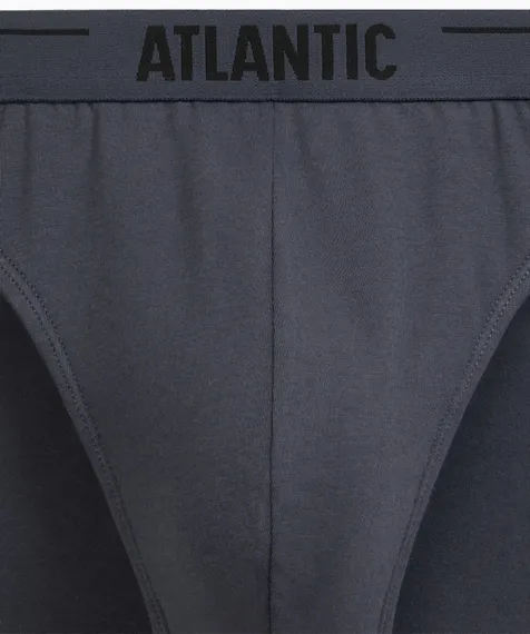 Трусы (5шт) мужские слипы спорт Atlantic, 5SMP-004, хлопок, графитовый + голубой + деним + индиго + темно-зеленый