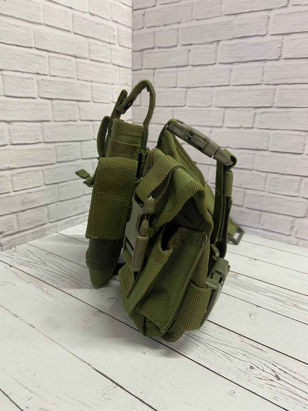 Тактическая набедренная кобура / олива