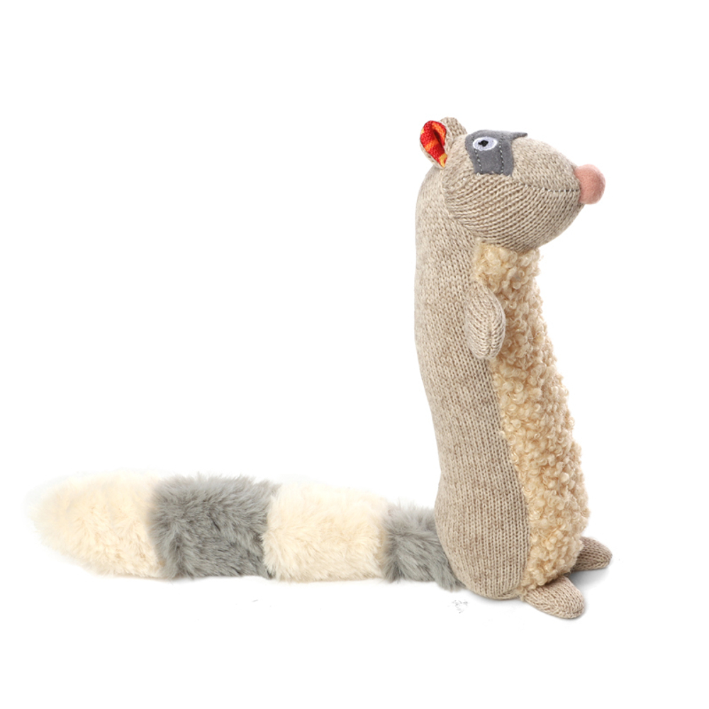 75310 Игрушка для собак Енот с пищалкой 17см, серия PLUSH FRIENDZ, GiGwi