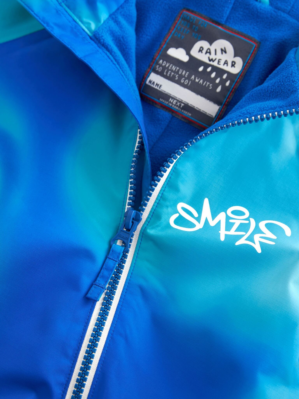 Комбинезон непромокаемый с капюшоном для мальчика Next Q53-251, Голубой, Синий