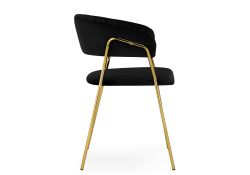Стул на металлокаркасе Kamelia 1 black / gold