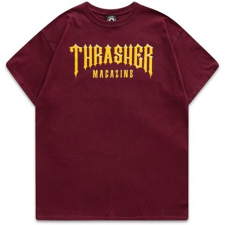 Футболка Thrasher Low Low Logo Maroon