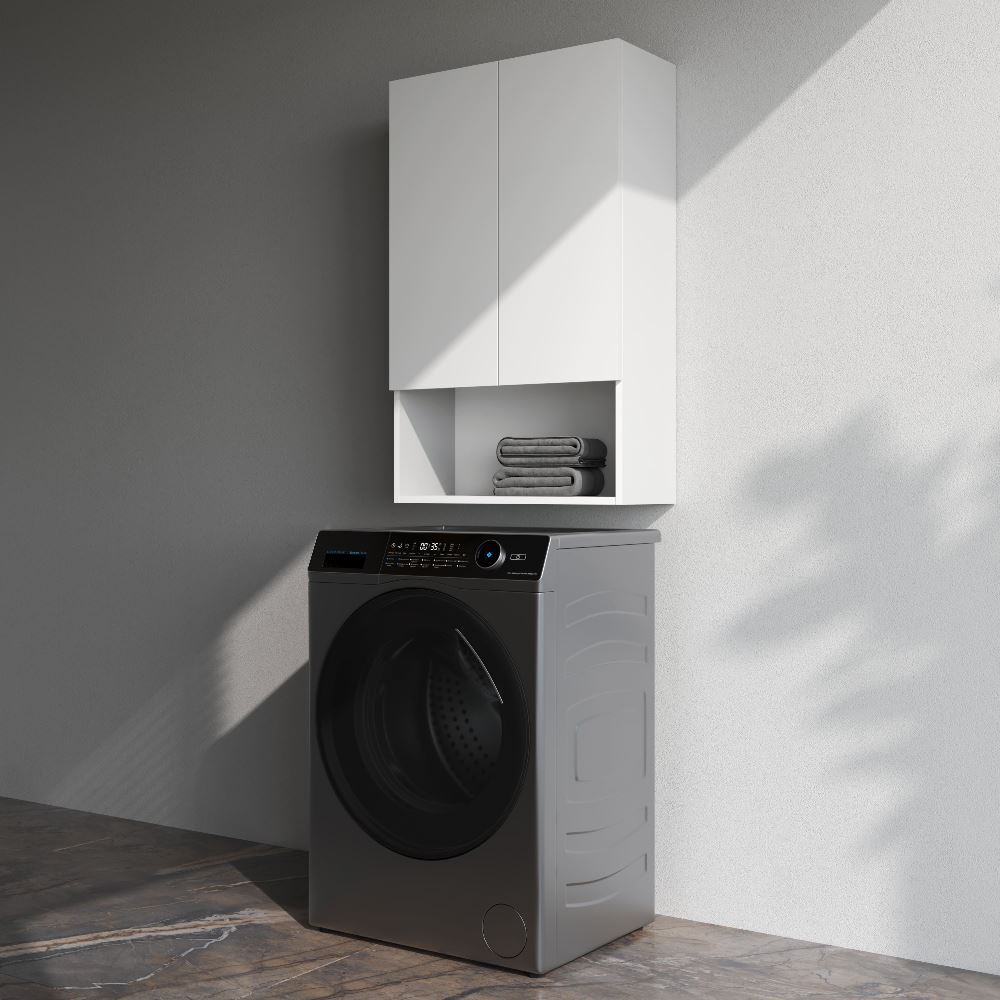 Шкаф навесной с дверками и открытой полкой, 60 см, белый глянец AM.PM X-Joy M85CHX06021WG