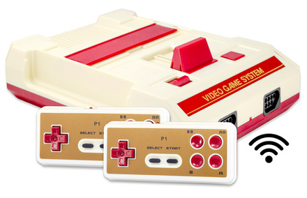 Retro Genesis 8 Bit Wireless + 300 игр (AV кабель, 2 беспроводных джойстика)