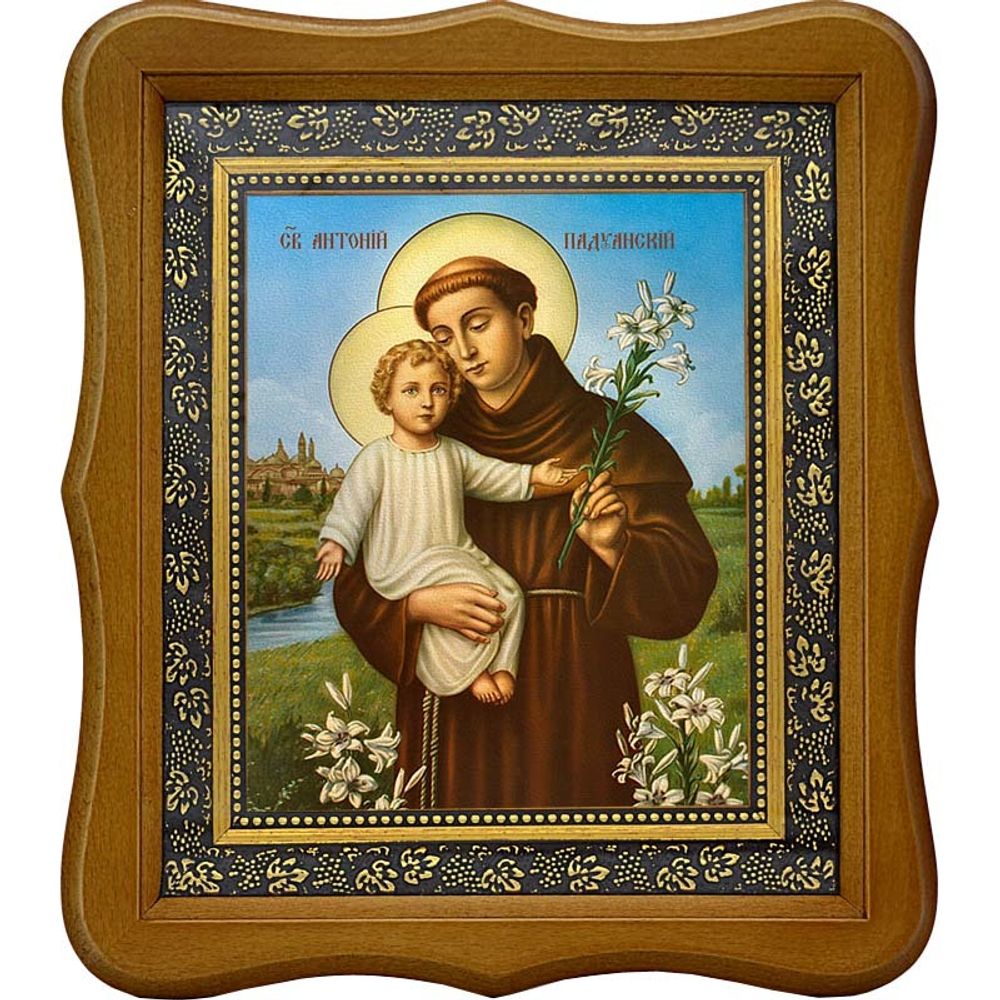 Антоний Падуанский святой. Икона на холсте.