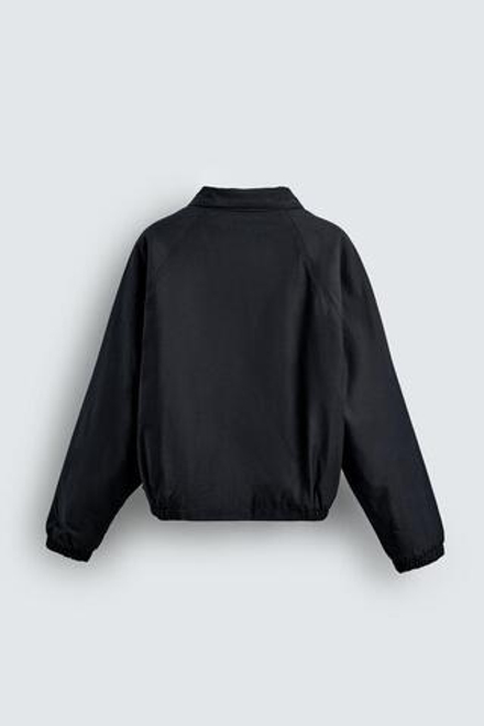 ZARA УКОРОЧЕННАЯ СТЕГАНАЯ КУРТКА, СИНИЙ