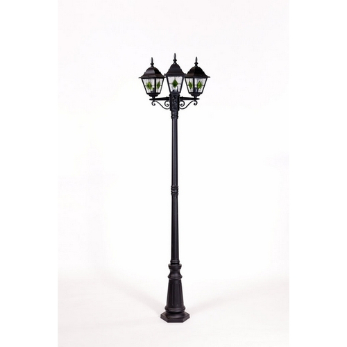 Фонарный столб YAOHUA LUX QUADRO M lead GLASS 79909MBlgG Bl