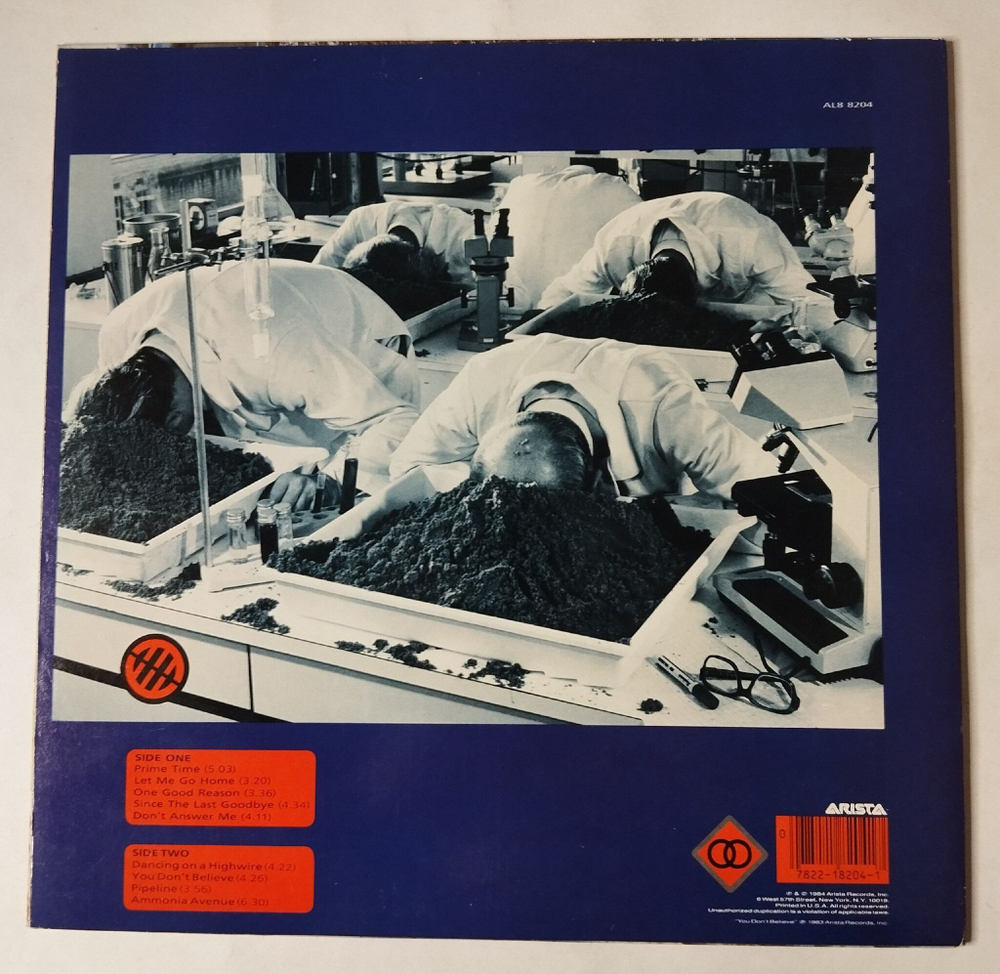 Винтажная виниловая пластинка LP The Alan Parsons Project Ammonia Avenue (USA 1984)
