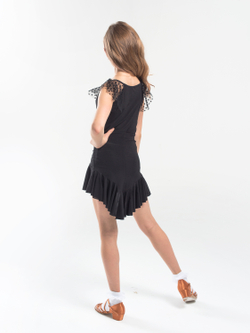 Детский топ для танцев с рукавами-крыльями