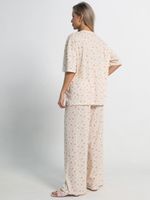 Костюм домашний с брюками Мона (бежево-розовый) К15211-1М LT Collection