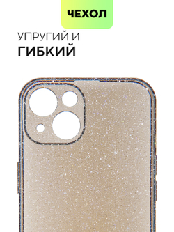Чехол BROSCORP для Apple iPhone 13 оптом (арт. IP13-TPU-BRILLIANCE-BLACK)