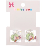 Заколки – крабы детские для волос 2шт на блистере «МАРЦИПАН», Русалочка, 1,2см