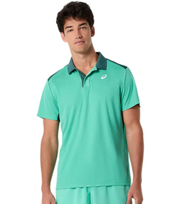 Мужское теннисное поло Asics Court - aurora green