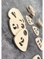 Номерки для гардероба прорезные