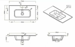 Тумба с раковиной BelBagno KRAFT 39-2C SO 70 Cemento Grigio