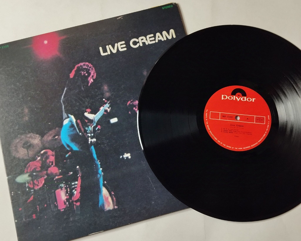 Винтажная виниловая пластинка LP Live Cream (Japan 1970) (No Obi)
